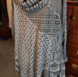 Celery green long tunic